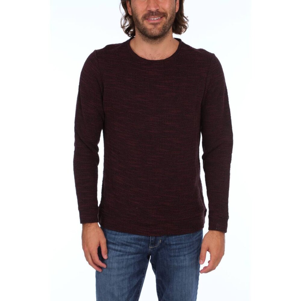 Men's Crew Neck Pullover - Maroon